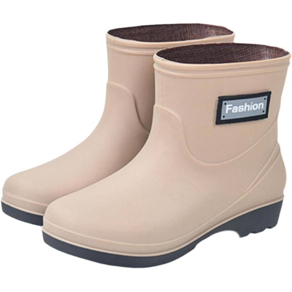 image:imageColcolo Bottes de pluie mimollet pour femme Bottines de pluie lgres et lgantes enfiler Bottes de travail pour dames voyage randonne camping