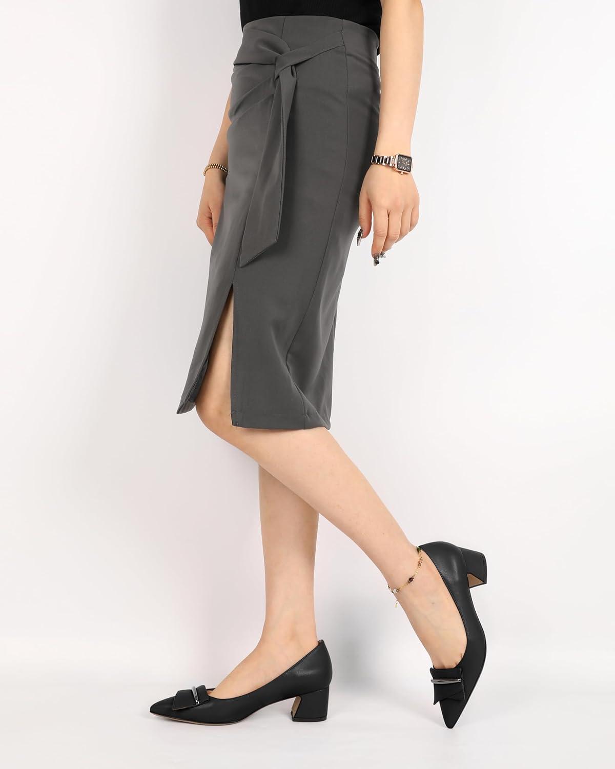 image:imageEDEFS Escarpins Femme Talon Bloc Bout Pointu Talon Moyen 5 cm lgants pour Mariage Fte et Tenue de SoireNoir Mat