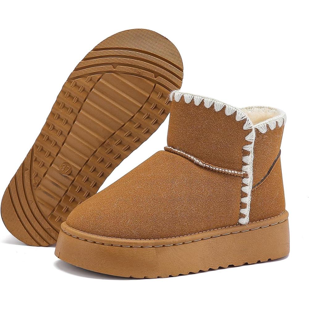 image:imageBottes dhiver femmesBottes neige classiques confortables semelle intrieure mousse mmoire forme semelle plateforme antidrapante et doublure fourrureMarron A