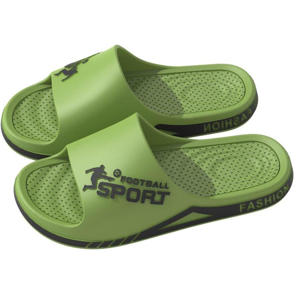 image:imageSlippers pour Femme Claquette Hommes Sandales Piscine Trs Douces Antidrapante Slides Cloud Soft Claquettes Pantoufles extrieuresVert