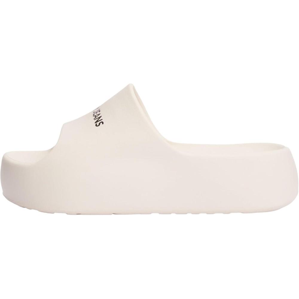 image:imageTommy Jeans Femme Tjw Flatform Pool Slide Ess En0en02763 TongsBeige Newsprint