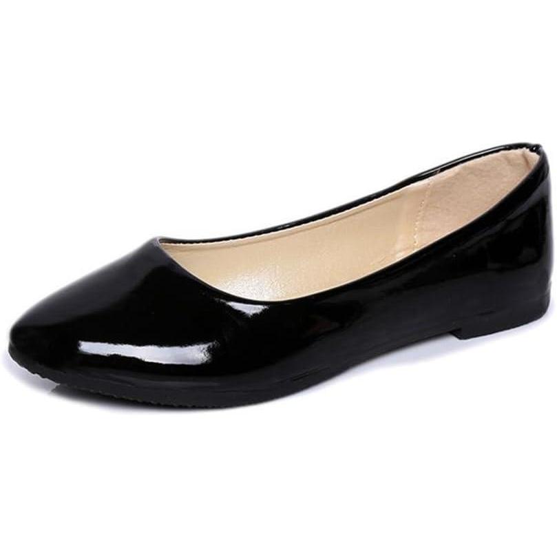 image:imageBallerines Classiques pour Femmes Ballerines Fashion Flats pour Femme Bout Ferm Appartements Confortable Ballerines Femme Chaussures Plates Ballerines Bout PointuB Noir