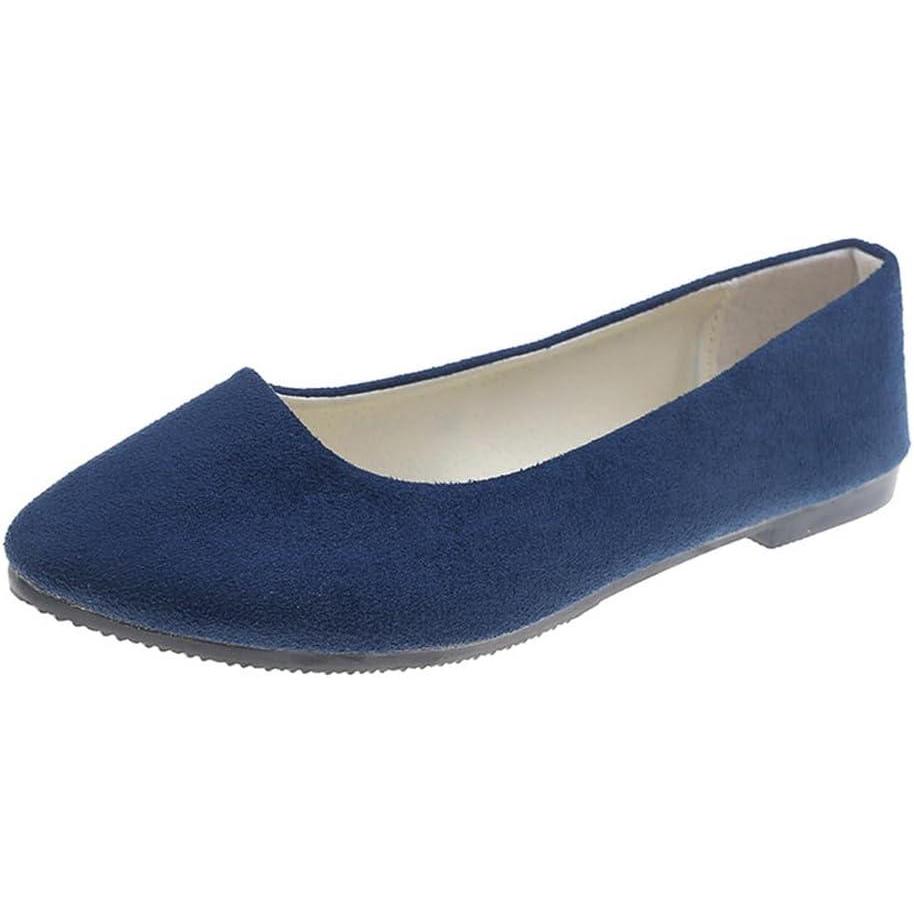 image:imageBallerines Classiques pour Femmes Ballerines Fashion Flats pour Femme Bout Ferm Appartements Confortable Ballerines Femme Chaussures Plates Ballerines Bout PointuA Marine