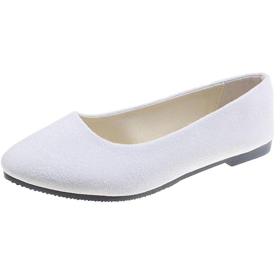 image:imageBallerines Classiques pour Femmes Ballerines Fashion Flats pour Femme Bout Ferm Appartements Confortable Ballerines Femme Chaussures Plates Ballerines Bout PointuA Blanc