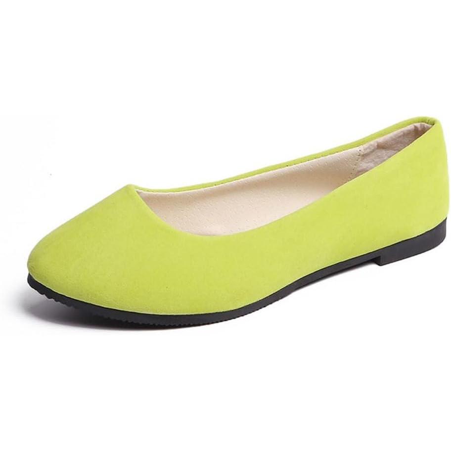 image:imageBallerines Classiques pour Femmes Ballerines Fashion Flats pour Femme Bout Ferm Appartements Confortable Ballerines Femme Chaussures Plates Ballerines Bout PointuA Vert Clair