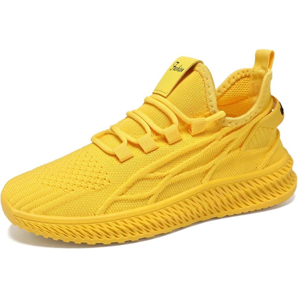 image:imageBasket Femme Chaussure Confort Chic Basket Femme Air Sneakers Homme Chaussures Mode et Sport Basquette EVA Fitness Gym pour Running TennnisJaune