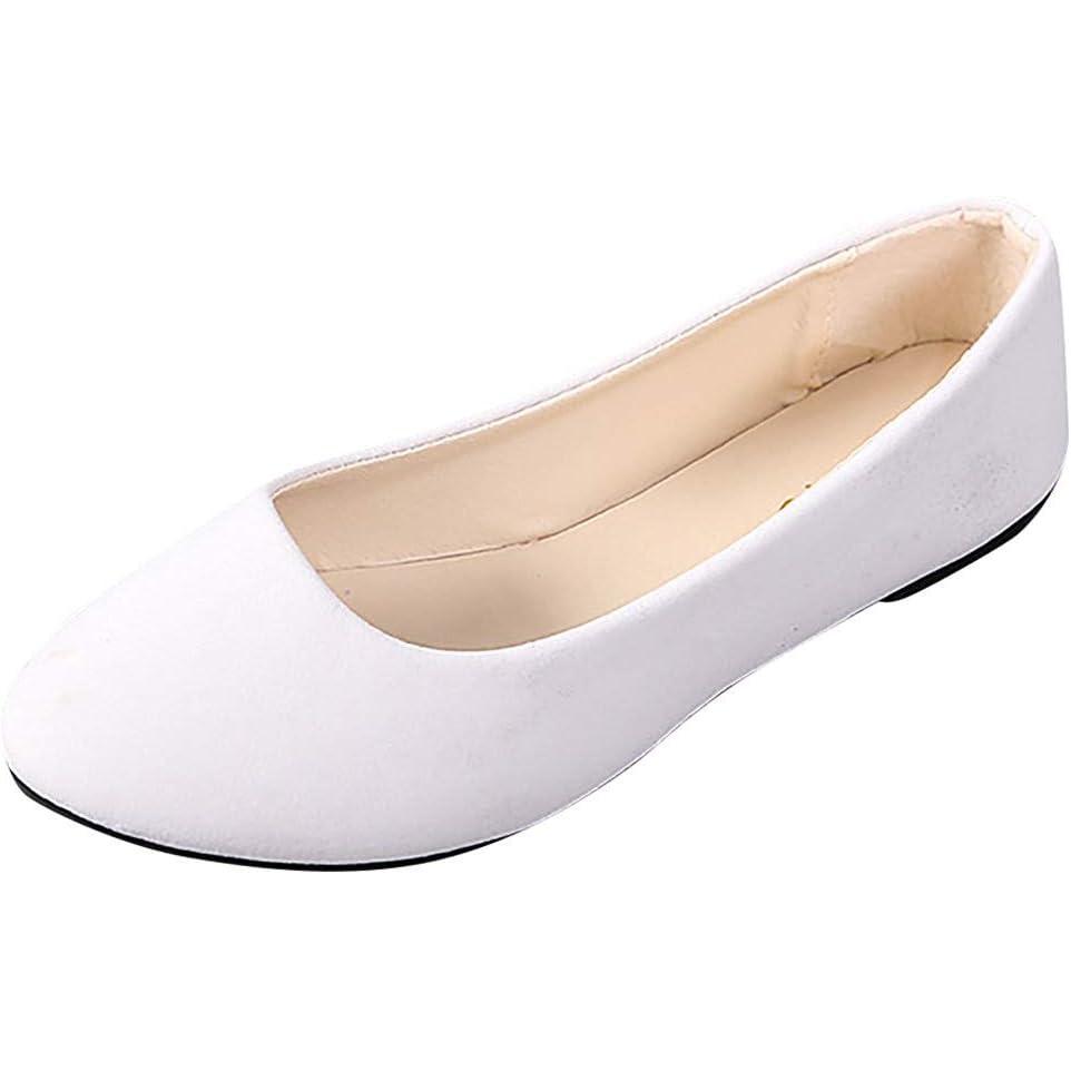 image:imageGnrique Chaussure Femme Confortable Sport Mariage Ballerine Confortable Pied Large Souples Securite Sensibles Ballerines Petit Talon t Compenses Orthopdique Chaussures Plates pour EleganteWhite