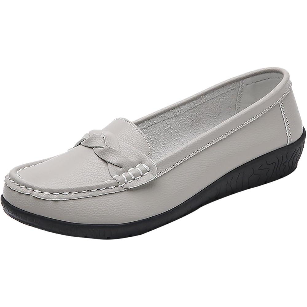 image:imageGnrique Chaussures OrthopDiques Femme T Chaussures orthopdiques Souples pour Femmes Respirantes et tisses de Marche Enfiler en Soutien de la vote Plantaire Baskets Enfiler pour LesGris