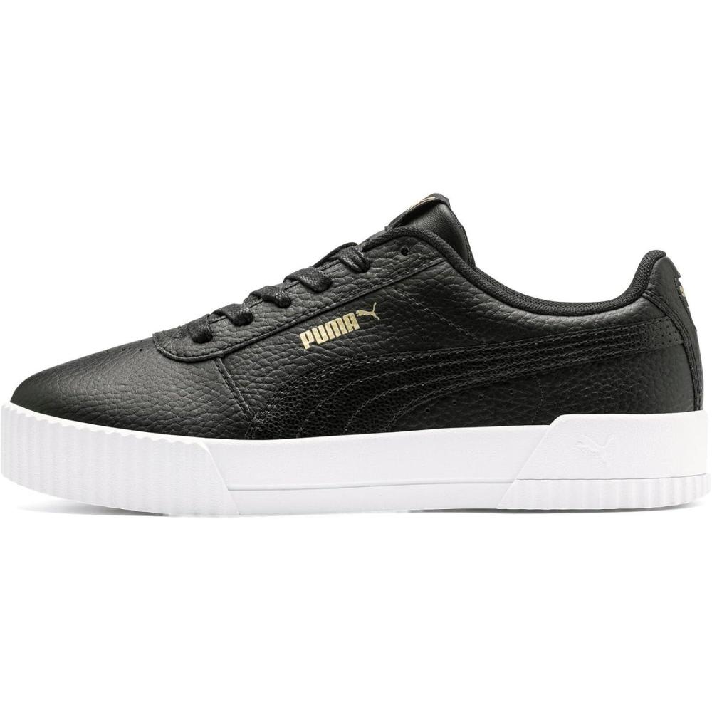 image:imagePUMA Carina Leather Adult Women SneakersPuma Black Puma Black