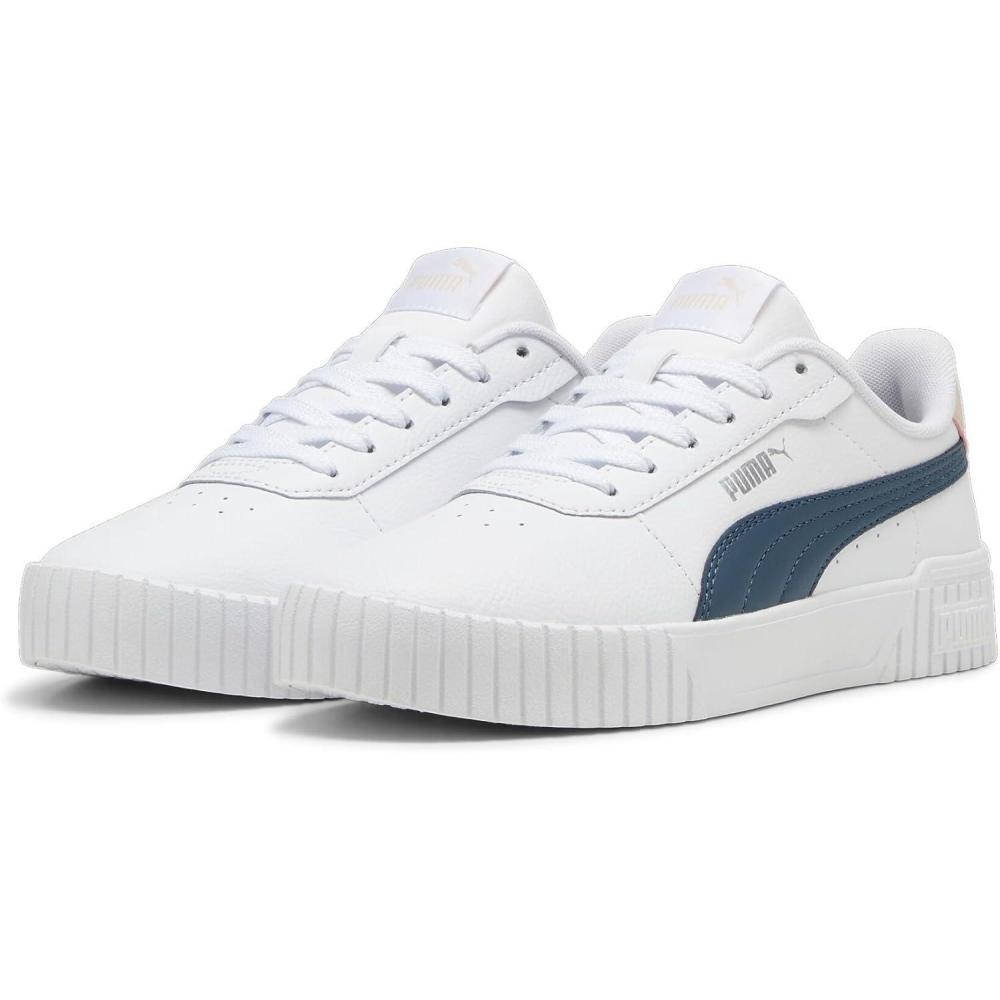image:imagePUMA Carina Leather Adult Women SneakersWhite Gray Skies Island Pink
