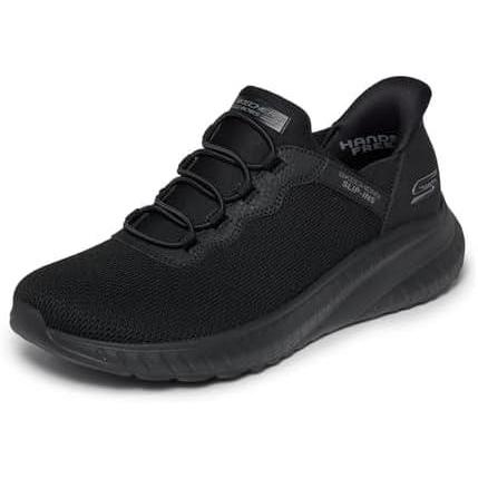 image:imageSkechers Hands Free Slipins Skechers Bobs Squad Chaos in Color BasketFilleBlack Knit