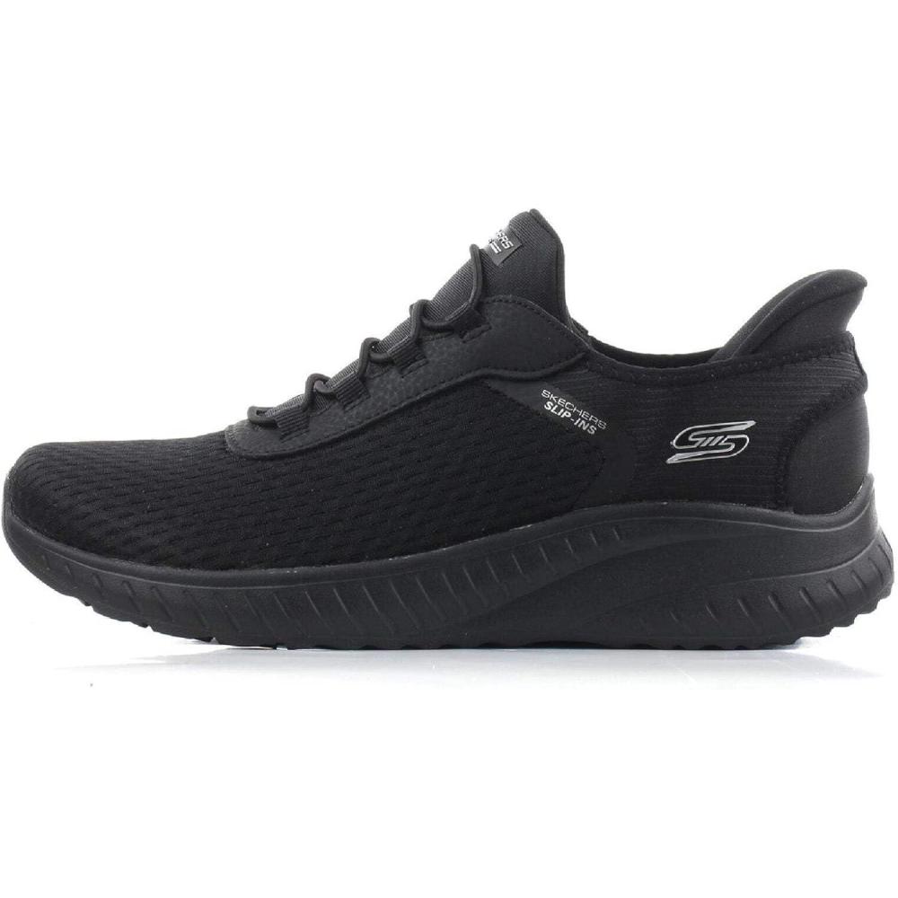 image:imageSkechers Hands Free Slipins Skechers Bobs Squad Chaos in Color BasketFilleBlack Mesh