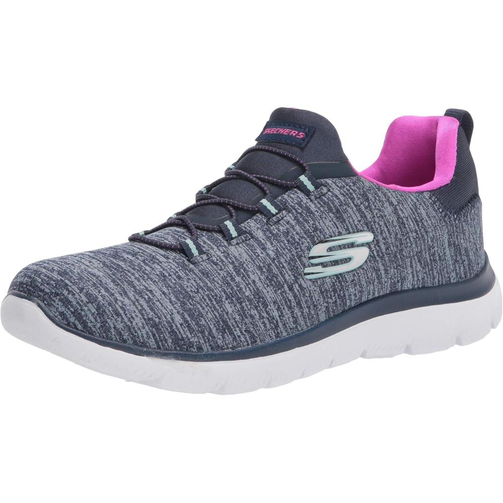 image:imageSkechers Summits Fast Attraction BasketsFilleBleu Marine Rose Vif