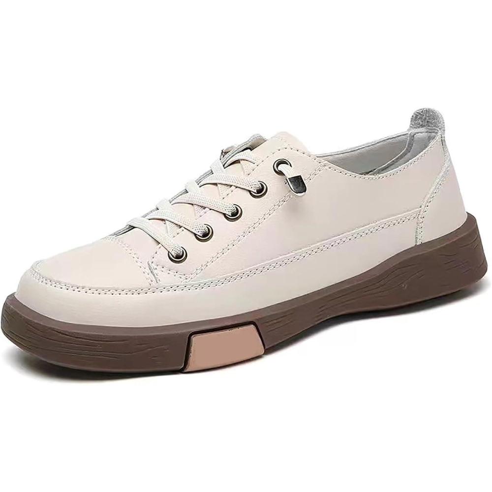 image:imageBasket Femme Lgres Lacet Orthopdique Sneakers De Marche Respirantes pour Sports Chaussure Confortable Baskets Dcontractes en Maille AntiDrapantes Tennis Athltisme Gym Basquettes09 Blanc