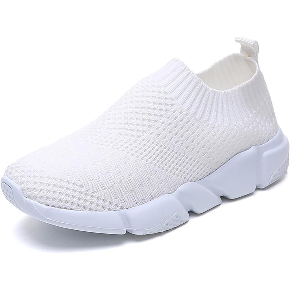 image:imageBasket Femme Mode Respirantes Chaussures de Sport Marche Running Travail Lgres SneakersBlanc