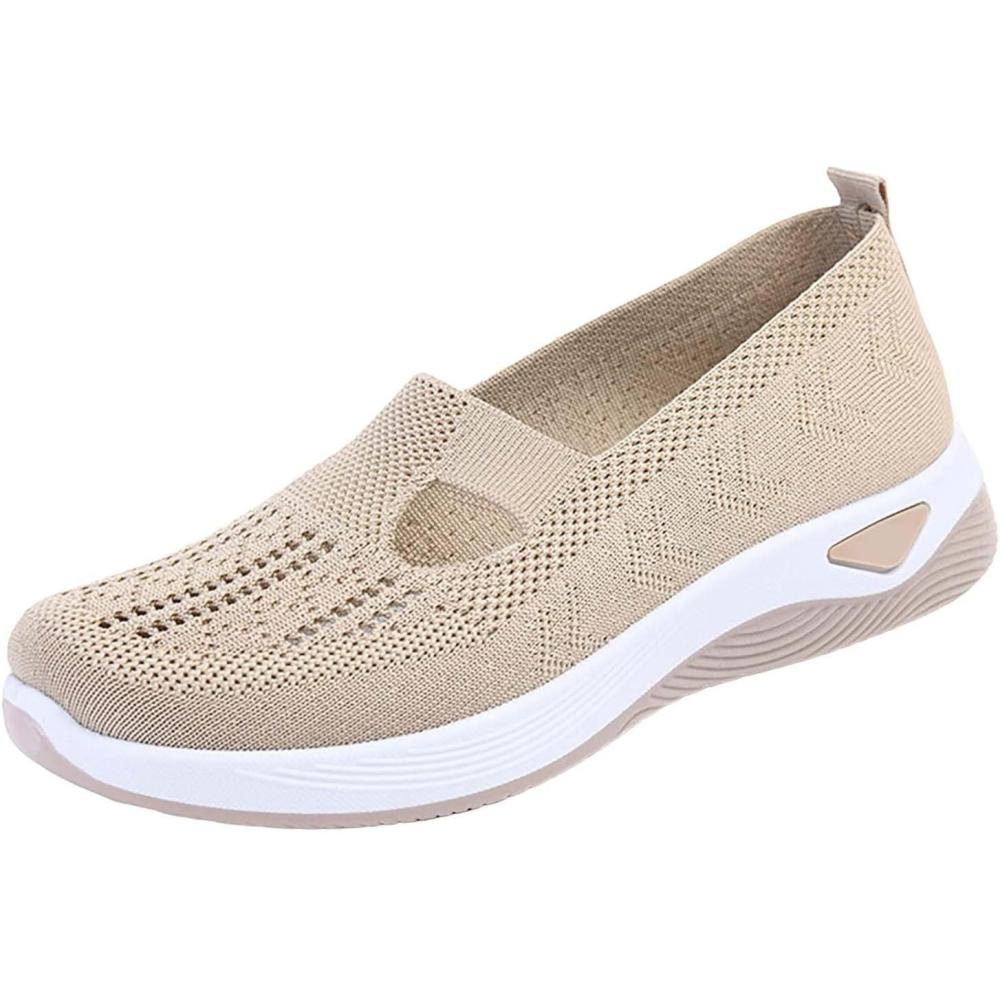 image:imageGnrique Chaussures Orthopediques Femmes Basket sans Lacet Ete Confortable Chaussure De Marche Plateforme Lgres Amortissement Accru Et Soulagement des Pieds 2025 Sneaker Pas Cher02 Khaki