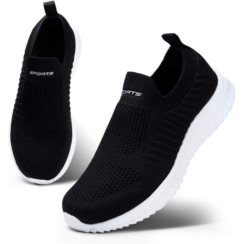 image:imageHKR Basket Femme Respirantes Chaussures de Running Marche Sport Travail Lgres Sneakers 3542EUNoir