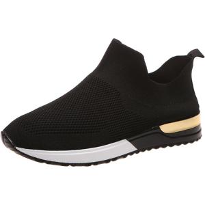 2023 Baskets à Compensés Pour pour femmes de grande taille pour Chaussettes en Rocking Casual Running Chaussures Sport Femme De Running Basket Chaussure De Travail Course Respirantes Sneakers(6 Argent)