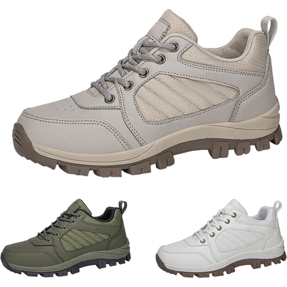 image:imageGenerisch Chaussures de marche Chaussures de randonne pour femme Chaussures de trekking Pieds larges Impermables Chaussures de loisirs Chaussures dt Chaussures de travailBeige