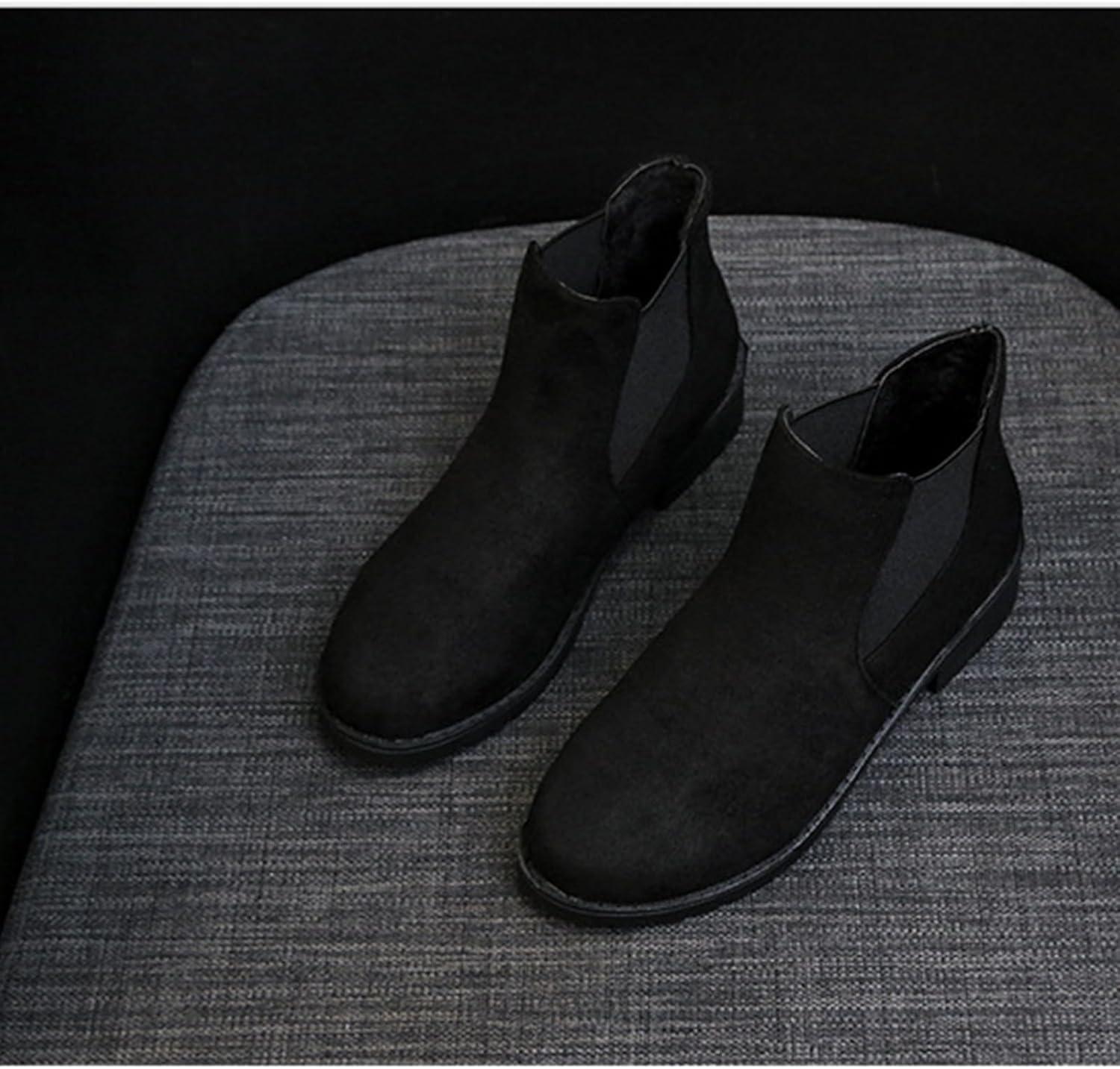 image:imageBottes Femme de la Mode Botte Confortables Bottines avec Fermeture clair pour lAutomne et de lhiver Vintage Bottes et Bottines Chunky Talons Chaud Cheville Chaussons AntidRapante02 le Noir