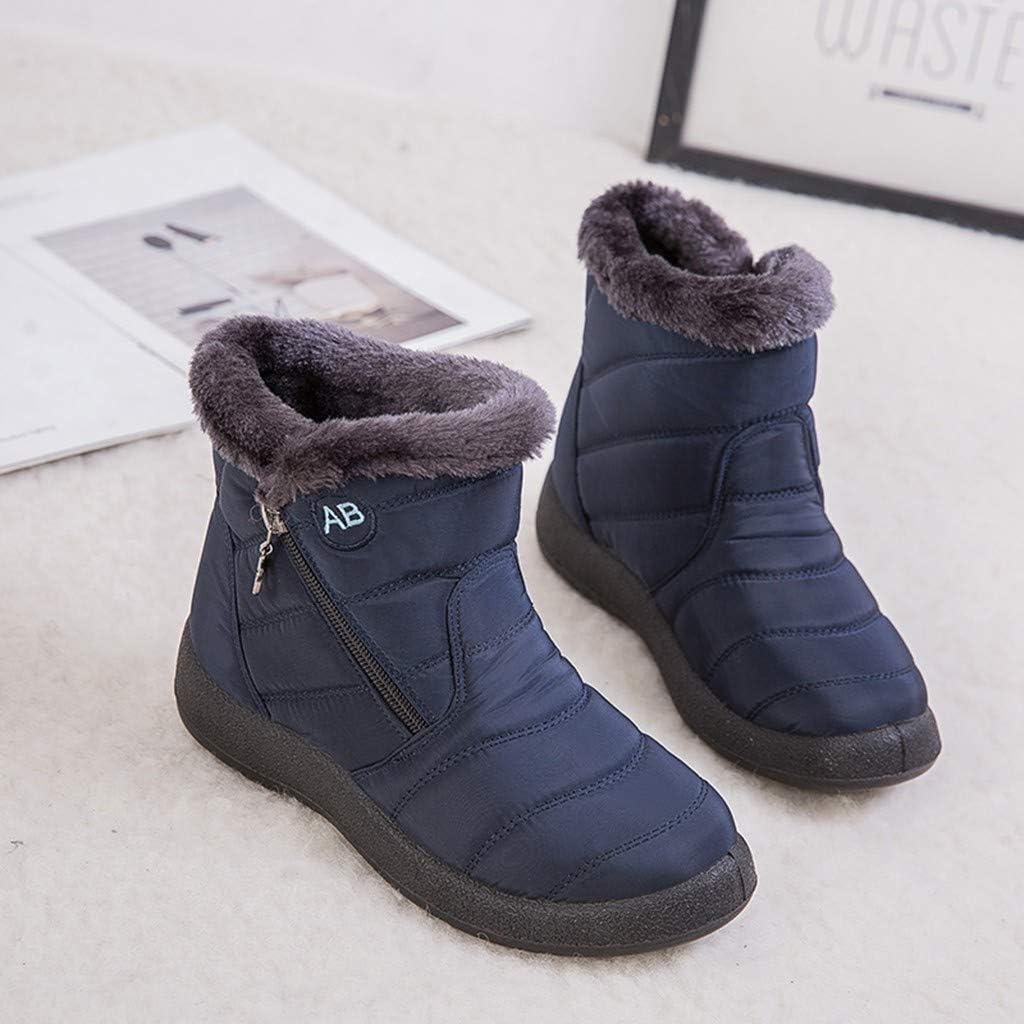 image:imageBottes dhiver pour femme Impermables Doubles Bottes de neige Chaudes et confortables Pour lextrieur Antidrapantes Rsistantes lusureBleu