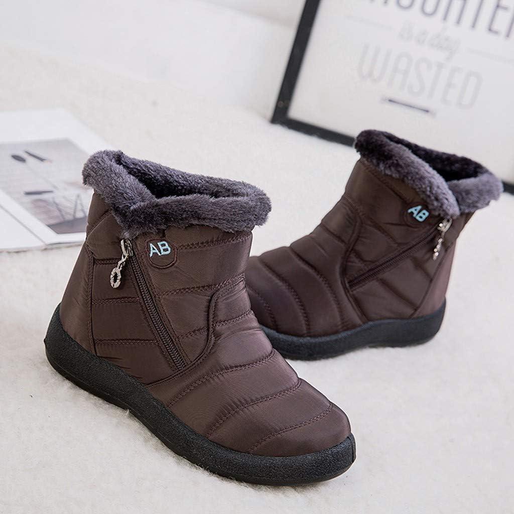 image:imageBottes dhiver pour femme Impermables Doubles Bottes de neige Chaudes et confortables Pour lextrieur Antidrapantes Rsistantes lusureMarron