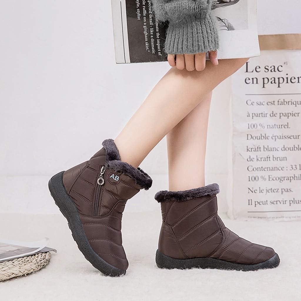 image:imageBottes dhiver pour femme Impermables Doubles Bottes de neige Chaudes et confortables Pour lextrieur Antidrapantes Rsistantes lusureMarron