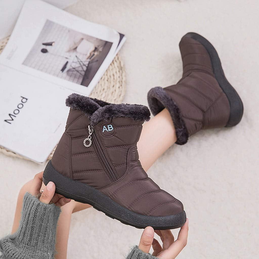image:imageBottes dhiver pour femme Impermables Doubles Bottes de neige Chaudes et confortables Pour lextrieur Antidrapantes Rsistantes lusureMarron