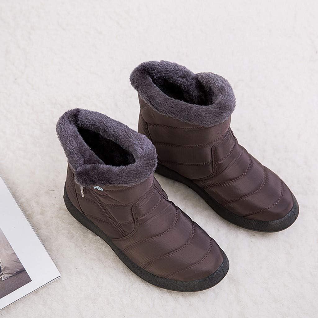 image:imageBottes dhiver pour femme Impermables Doubles Bottes de neige Chaudes et confortables Pour lextrieur Antidrapantes Rsistantes lusureMarron