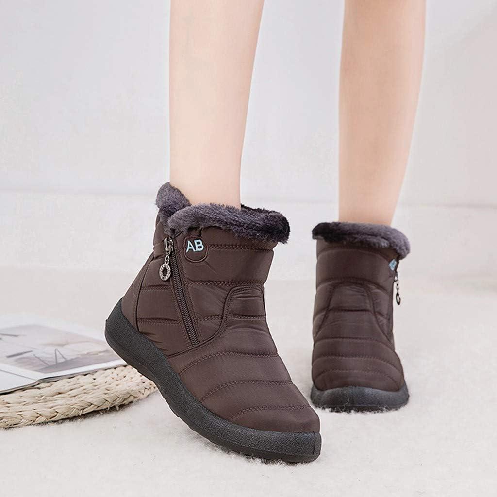 image:imageBottes dhiver pour femme Impermables Doubles Bottes de neige Chaudes et confortables Pour lextrieur Antidrapantes Rsistantes lusureMarron