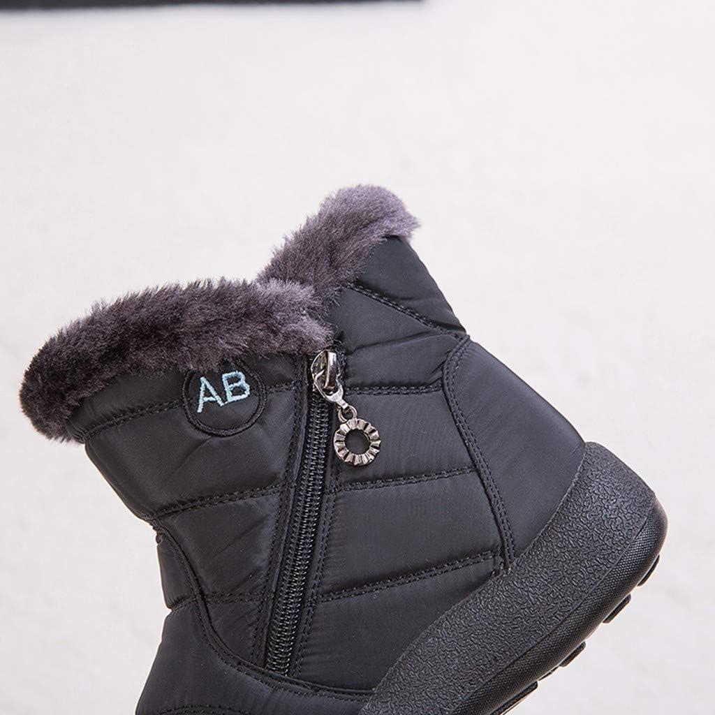 image:imageBottes dhiver pour femme Impermables Doubles Bottes de neige Chaudes et confortables Pour lextrieur Antidrapantes Rsistantes lusureNoir