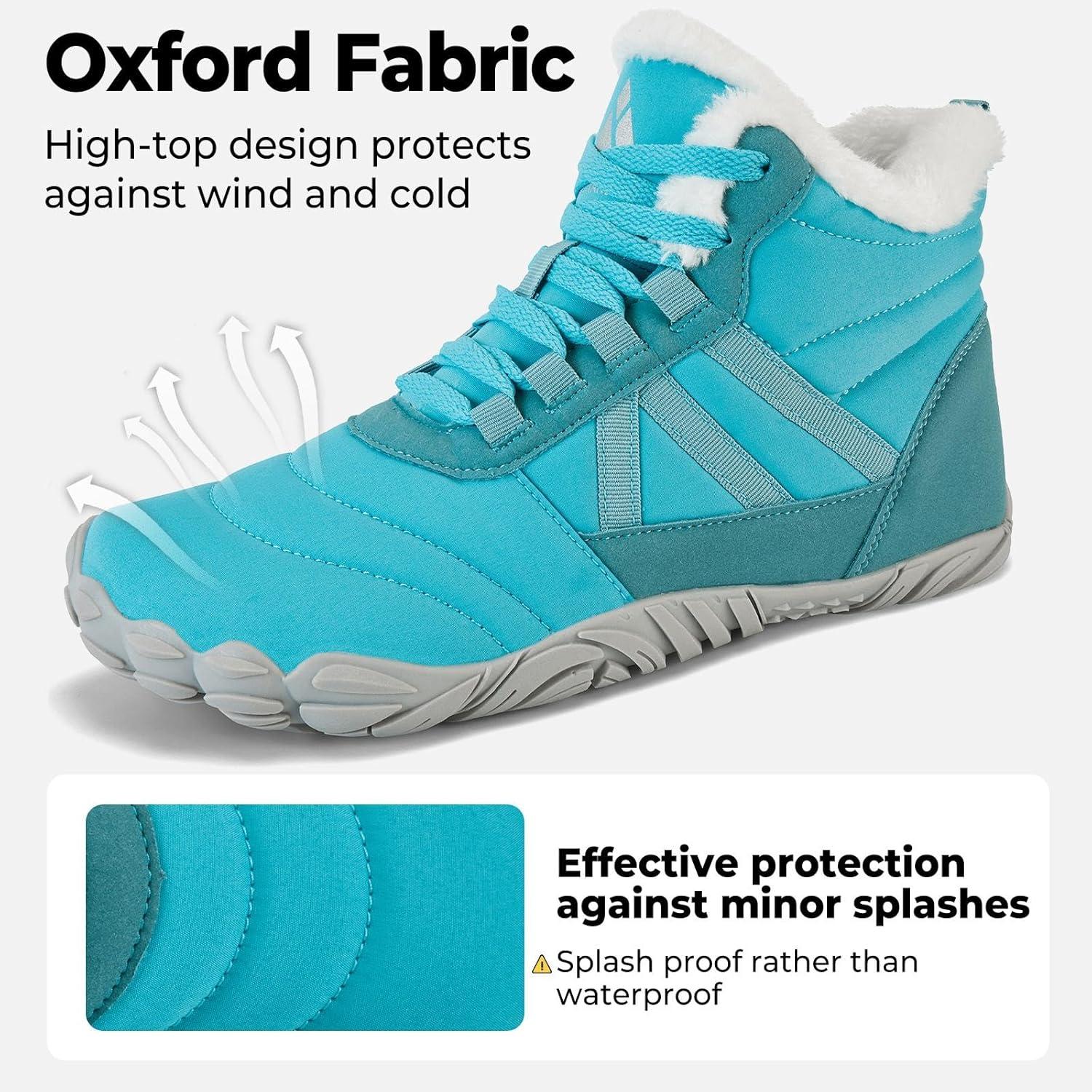 image:imageMishansha Bottes Hiver Chaudes Bottine Neige Chaussures Minimalist Gr3648Bleu Ciel