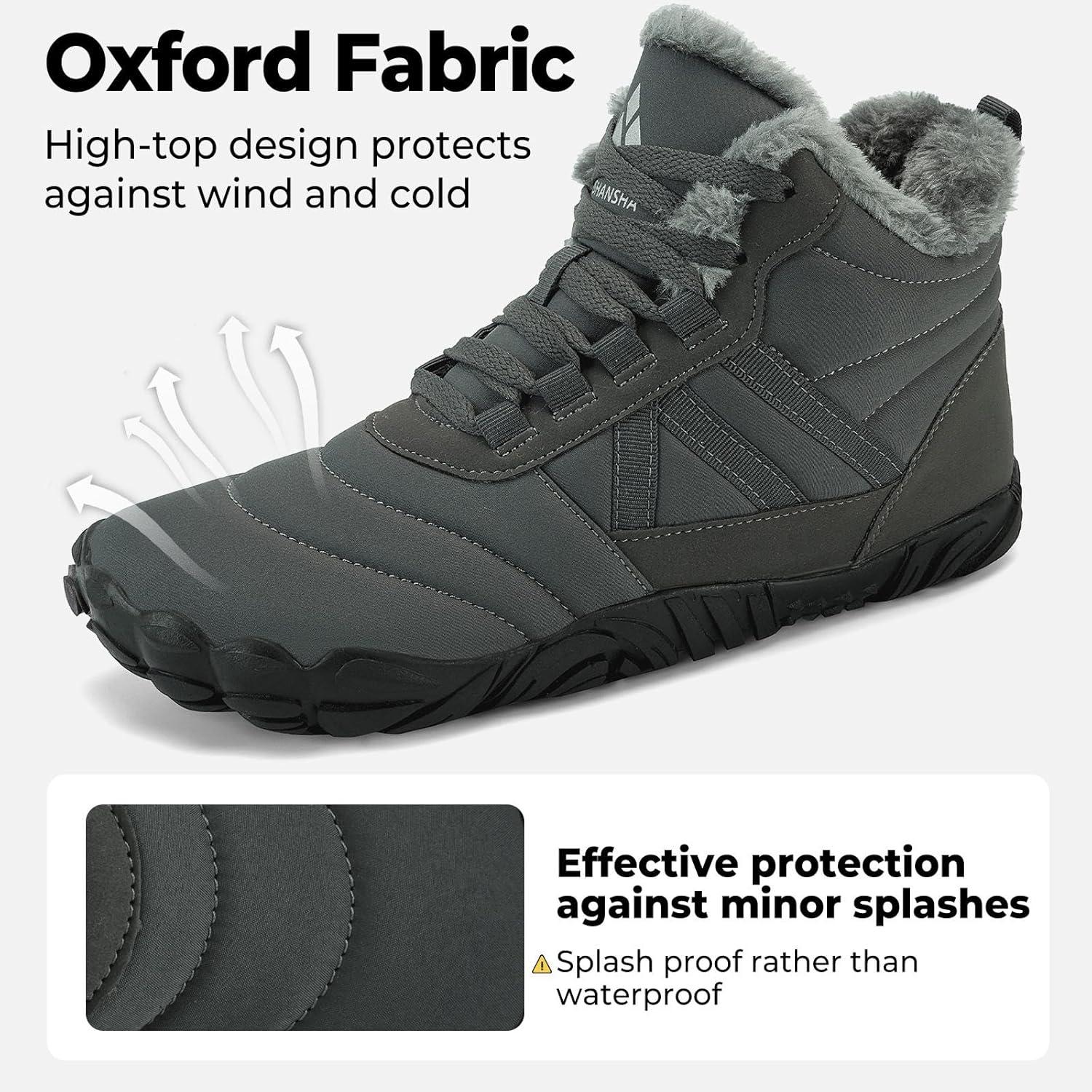 image:imageMishansha Bottes Hiver Chaudes Bottine Neige Chaussures Minimalist Gr3648Gris