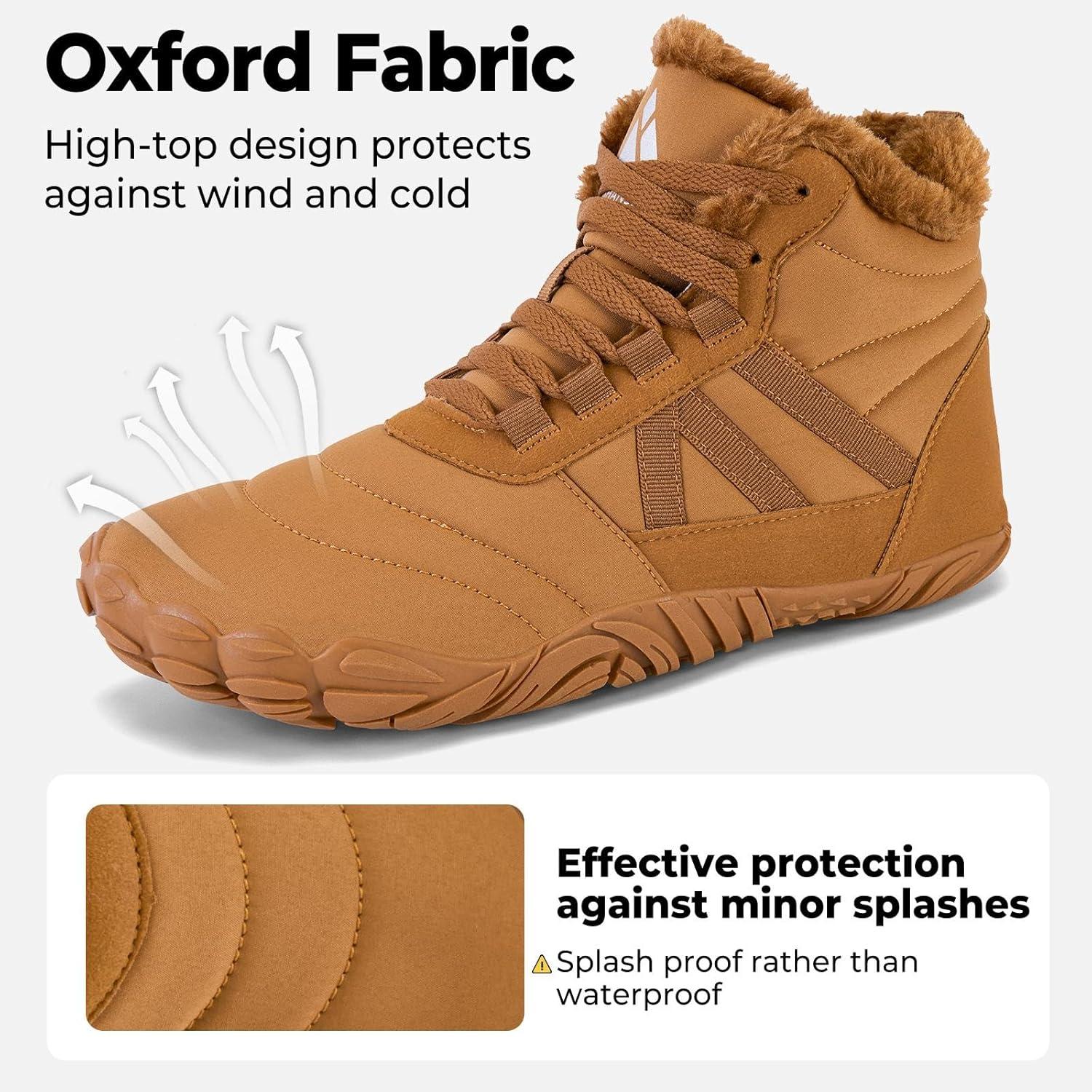 image:imageMishansha Bottes Hiver Chaudes Bottine Neige Chaussures Minimalist Gr3648Marron