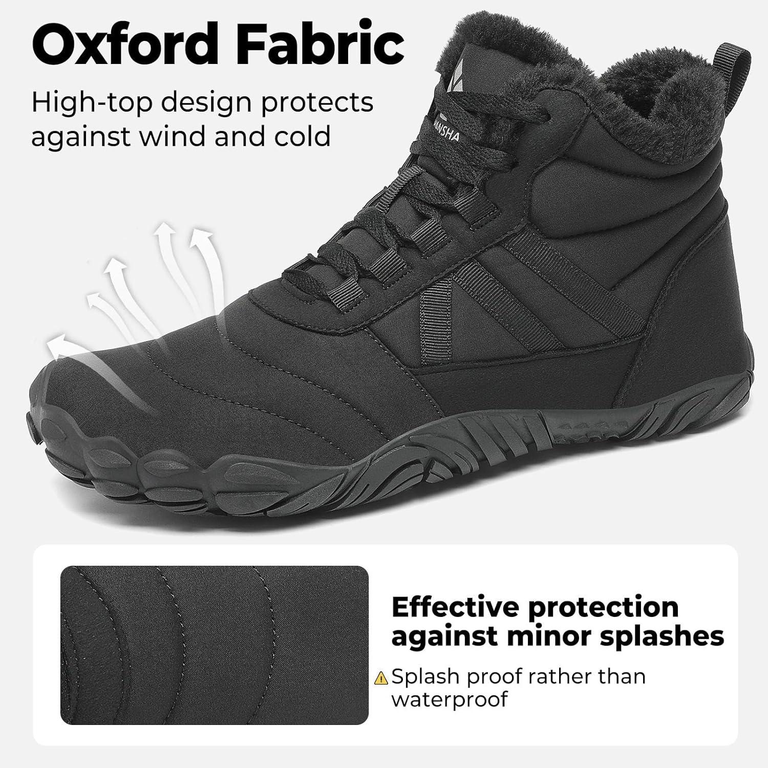 image:imageMishansha Bottes Hiver Chaudes Bottine Neige Chaussures Minimalist Gr3648Noir