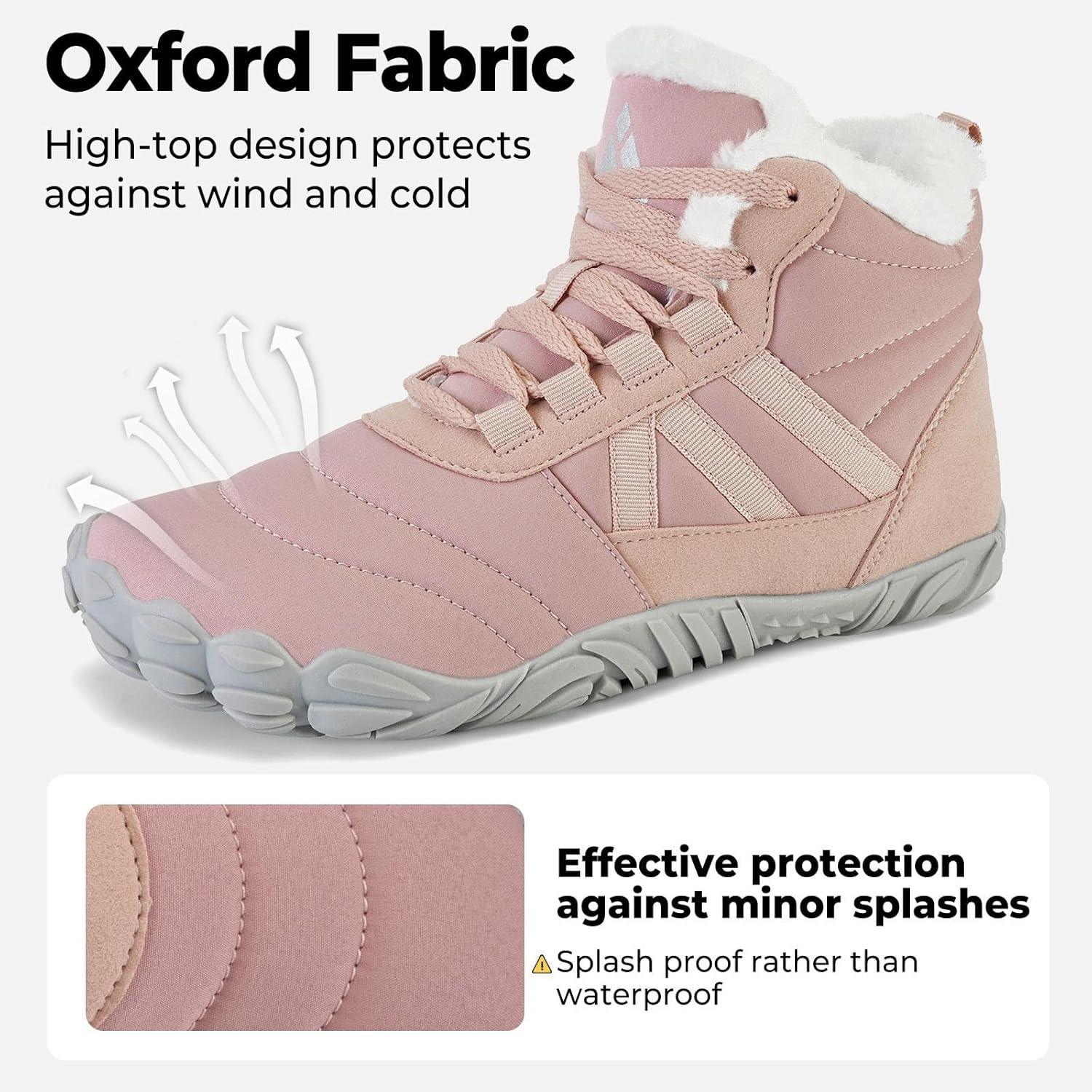 image:imageMishansha Bottes Hiver Chaudes Bottine Neige Chaussures Minimalist Gr3648Rose