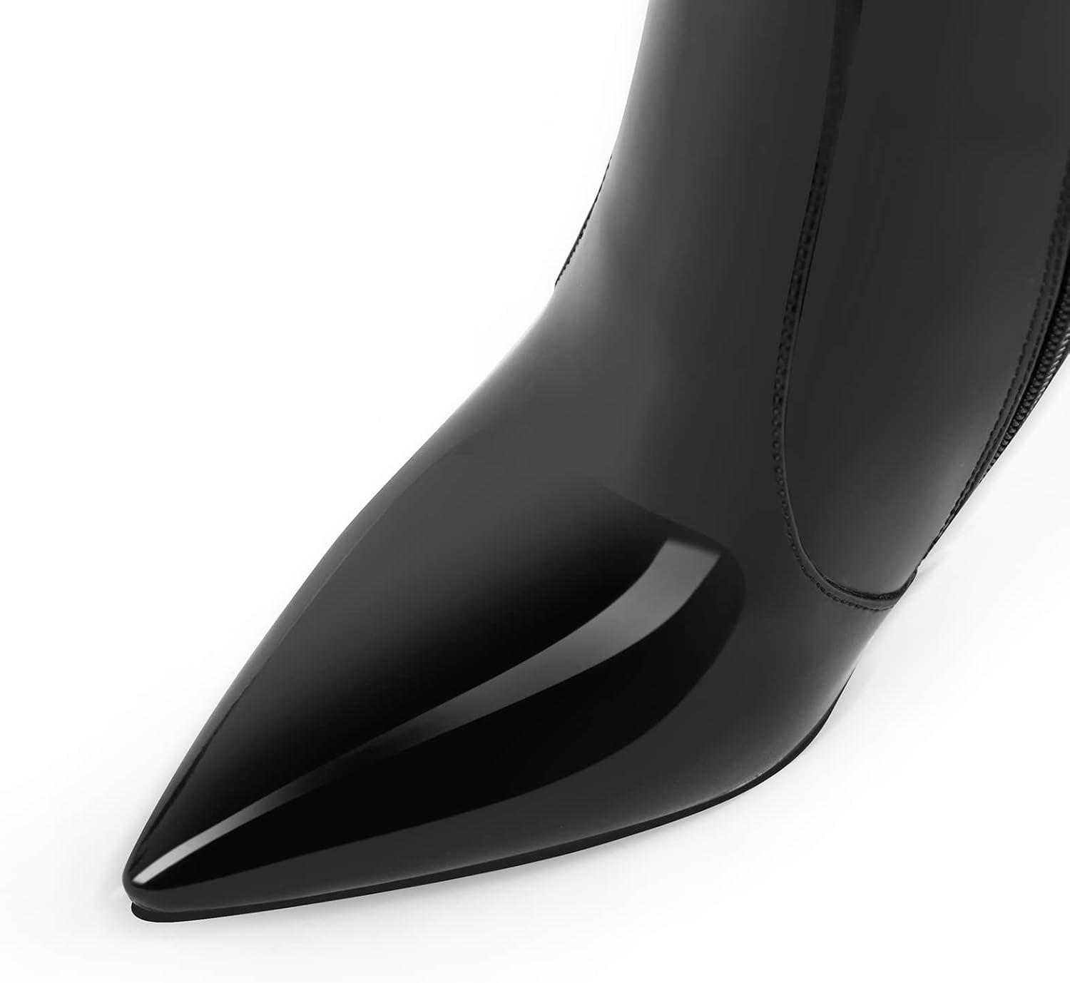 image:imageOnly maker Bottines classiques en dentelle pour femme Vernis noir 41 EUVernis Noir