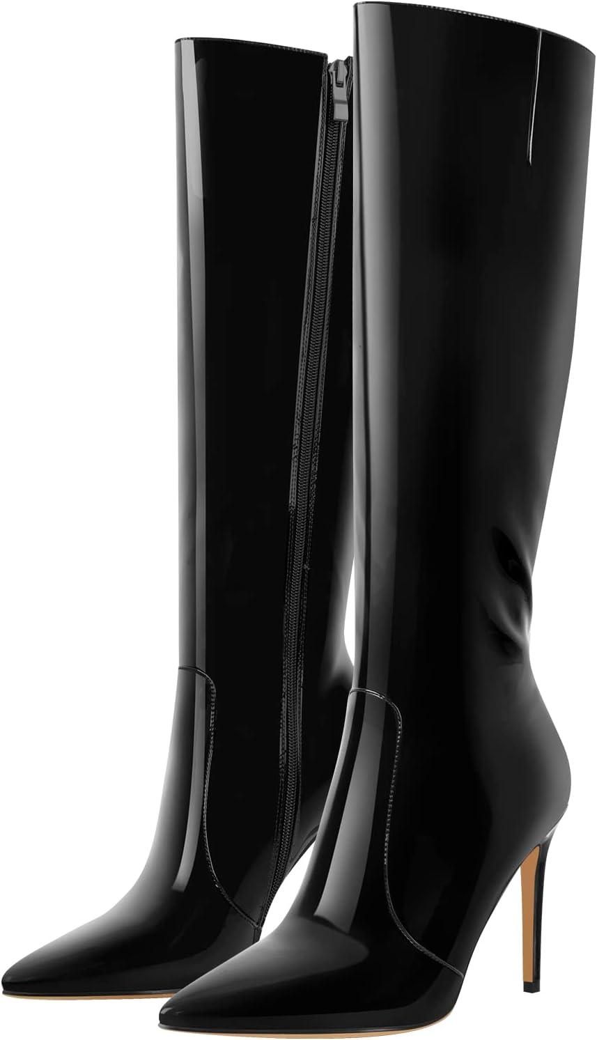 image:imageOnly maker Bottines classiques en dentelle pour femme Vernis noir 41 EUVernis Noir