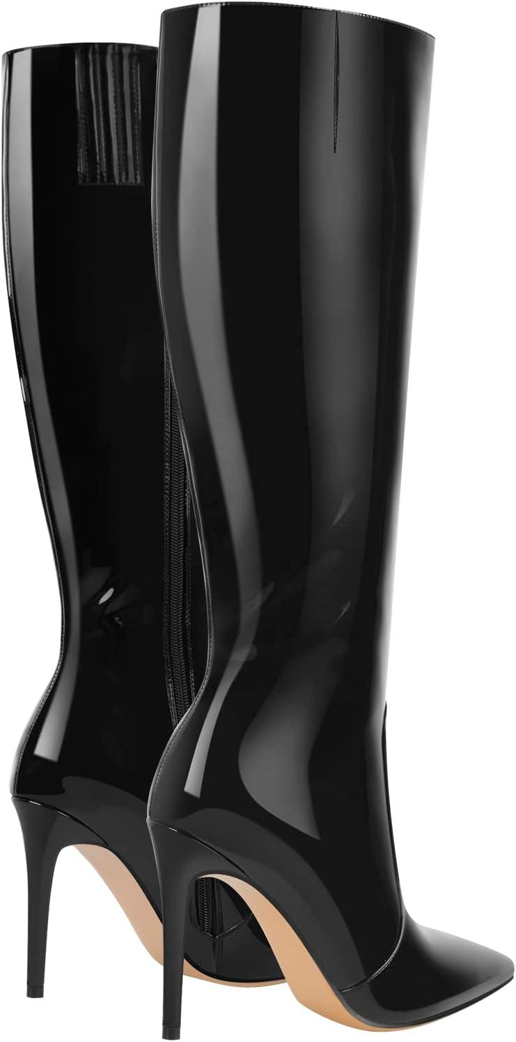 image:imageOnly maker Bottines classiques en dentelle pour femme Vernis noir 41 EUVernis Noir