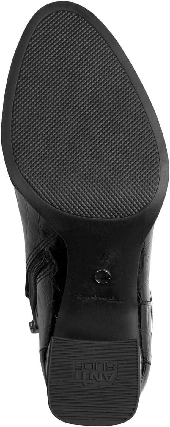 image:imageTamaris Femme Damen Boot Heel 12533745 BottineBlack Croco