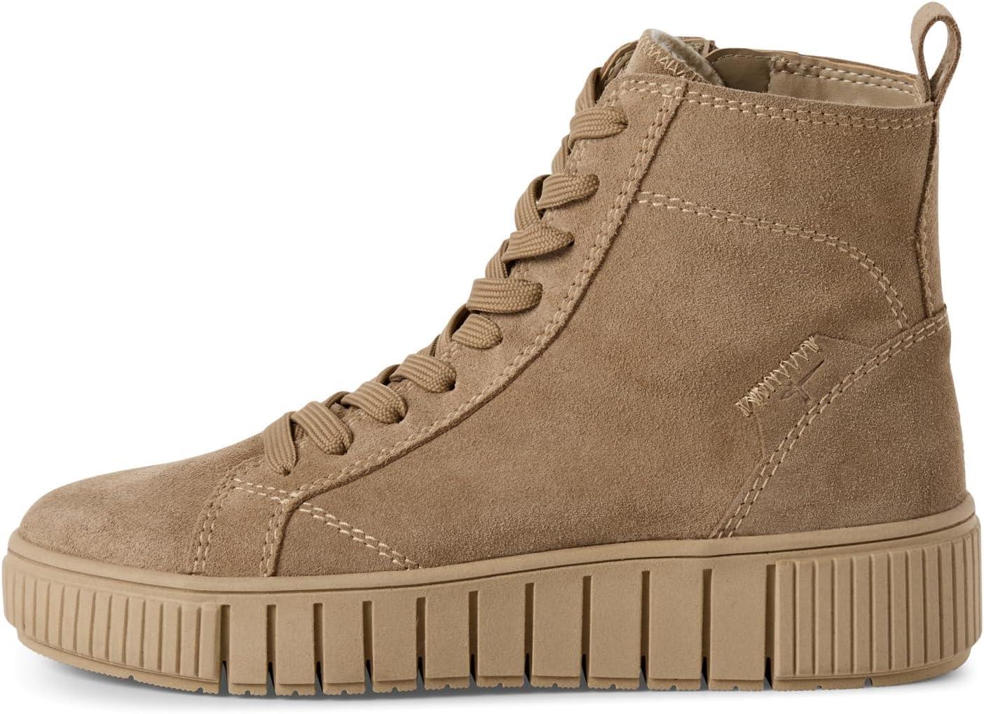 image:imageTamaris Femme Damen Lace Boot Flat 12520545 BottineBeige
