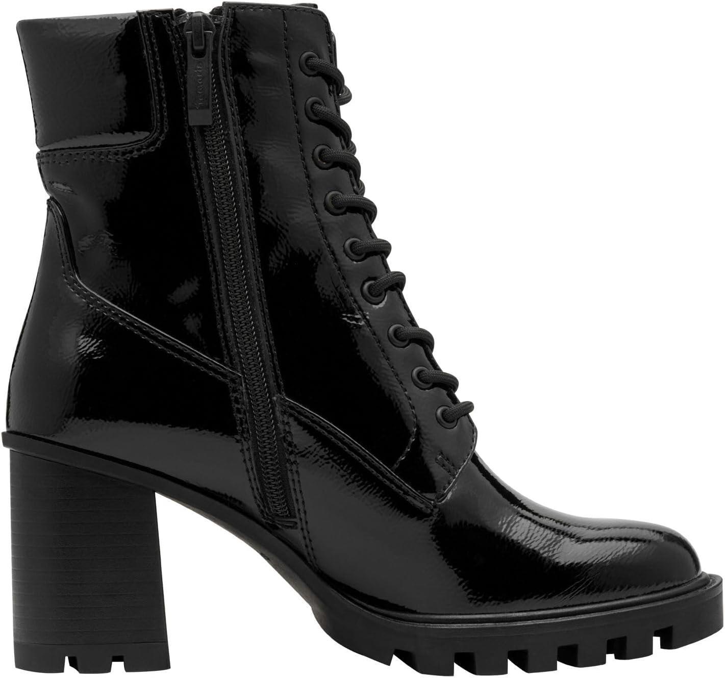 image:imageTamaris Femme Damen Lace Boot Heel 12513245 BottineImprim Noir