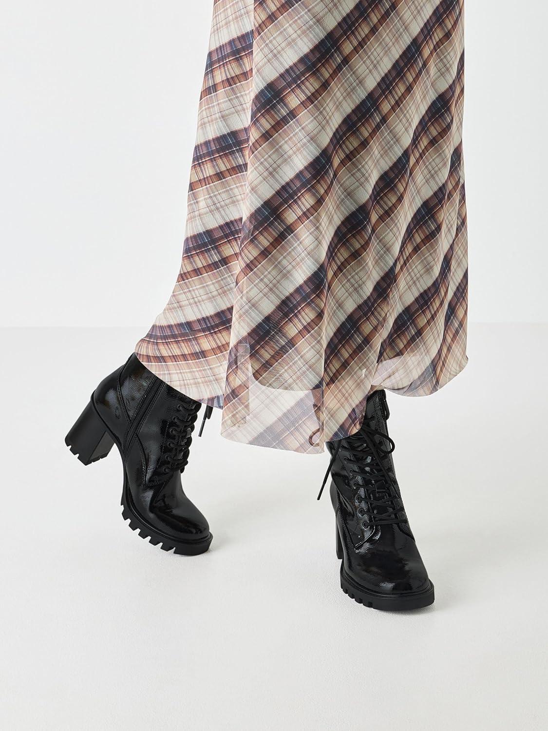 image:imageTamaris Femme Damen Lace Boot Heel 12513245 BottineImprim Noir