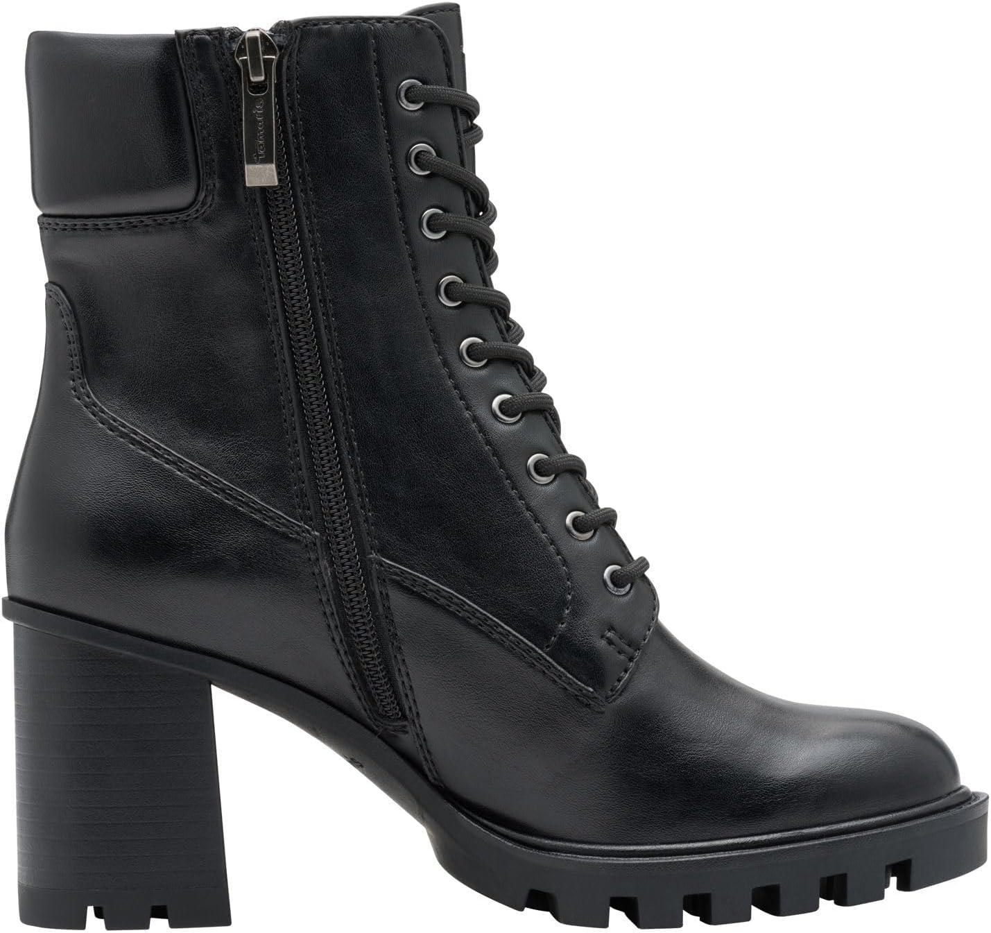 image:imageTamaris Femme Damen Lace Boot Heel 12513245 BottineNoir Mat