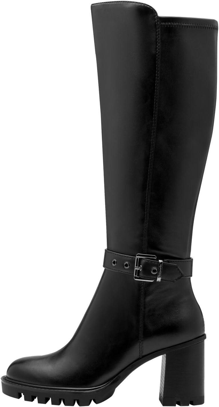 image:imageTamaris Femme Damen Long Boot Heel 12553645 Botte Haute Jusquau GenouNoir Mat