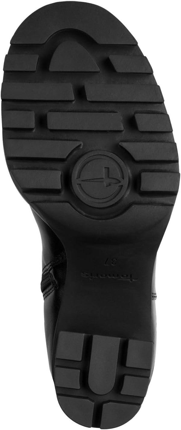 image:imageTamaris Femme Damen Long Boot Heel 12553645 Botte Haute Jusquau GenouNoir Mat