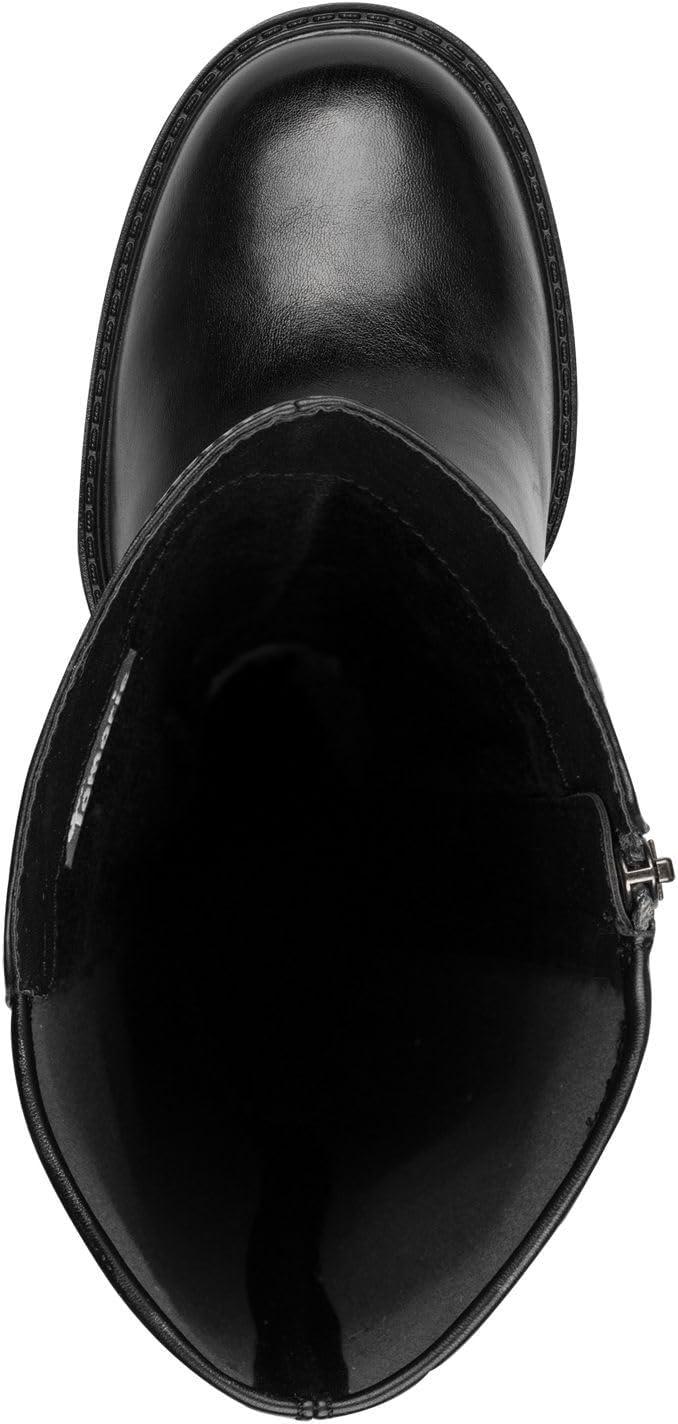 image:imageTamaris Femme Damen Long Boot Heel 12553645 Botte Haute Jusquau GenouNoir Mat