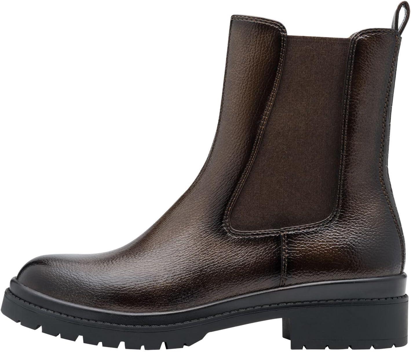 image:imageTamaris Tamaris Damen Chelsea 12542843 Bottine ChelseaFemmeMarron Brevet