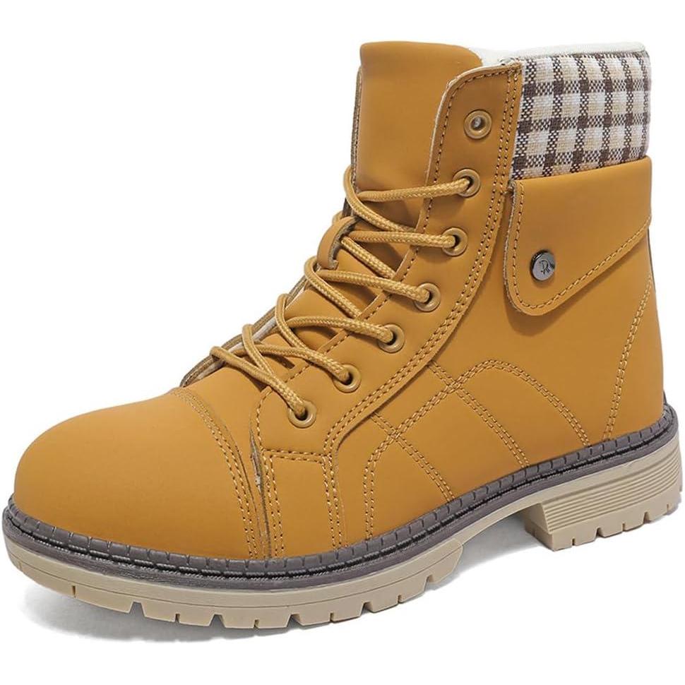 image:imageBottes Femme Hiver Chaussures Bottes de Neige Trekking Outdoor Botte Cheville Confort Chaude Chaussures BootsMarron