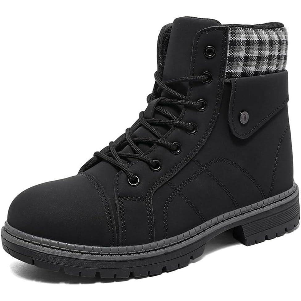 image:imageBottes Femme Hiver Chaussures Bottes de Neige Trekking Outdoor Botte Cheville Confort Chaude Chaussures BootsNoir